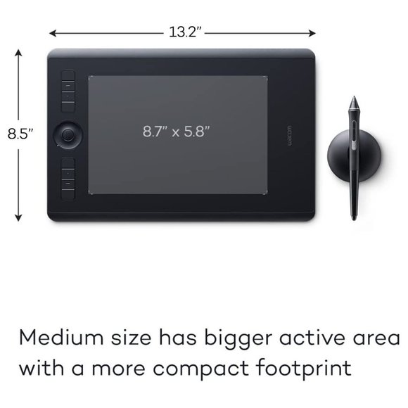 NWT Wacom PTH660 Intuos Pro Digital Graphic Drawing Tablet for Mac or PC, Medium - Picture 3 of 6